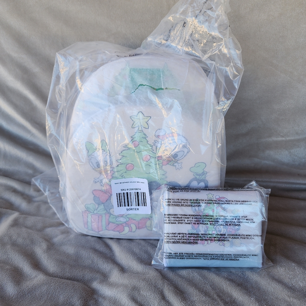 LOUNGEFLY Disney Baby Sensational Six Christmas Mini Backpack & Mini Flap Wallet - Picture 4 of 8
